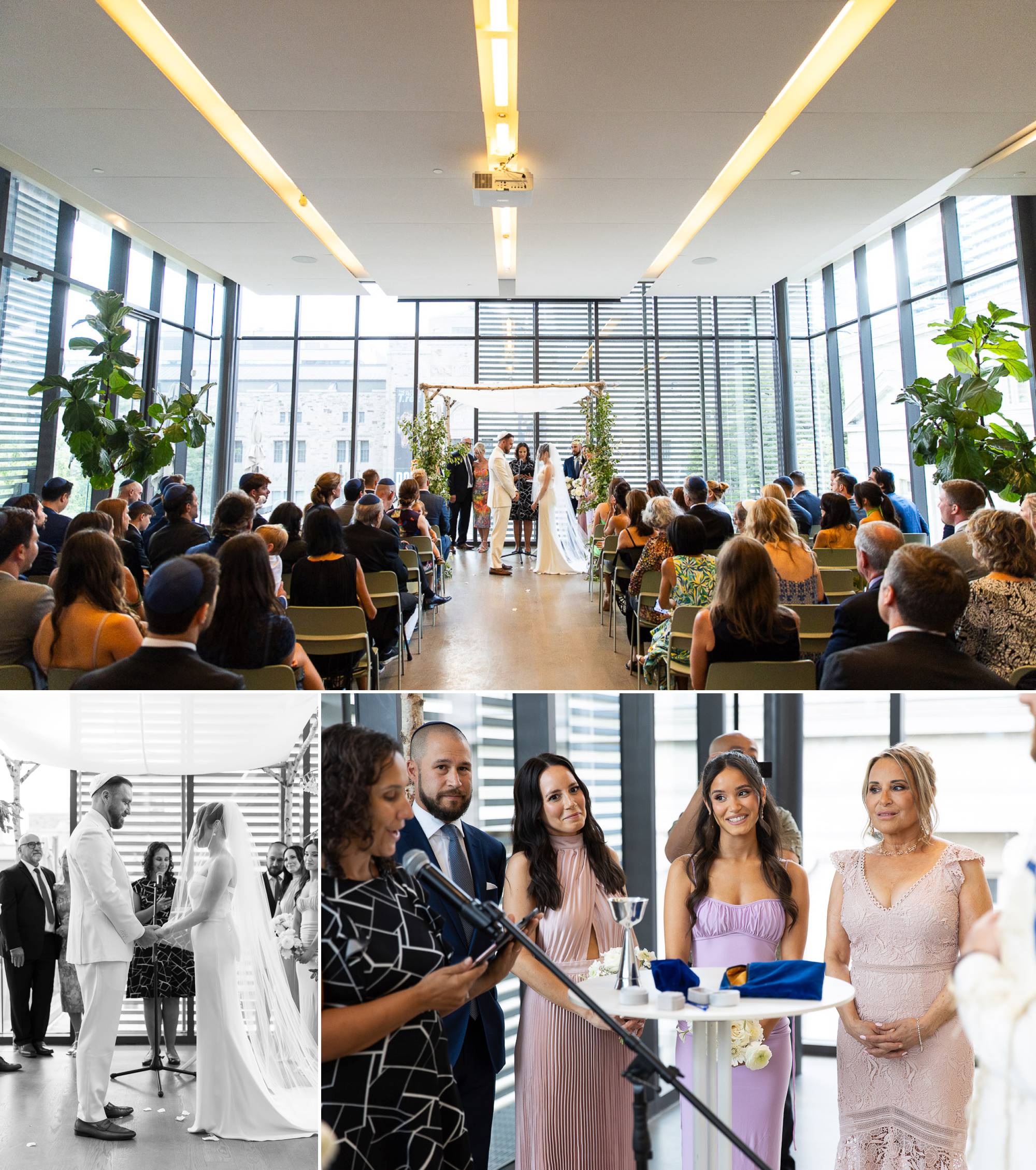 Ceremony Chuppah, Gardiner Museum, Toronto Jewish Wedding, Zsuzsi Pal Photography