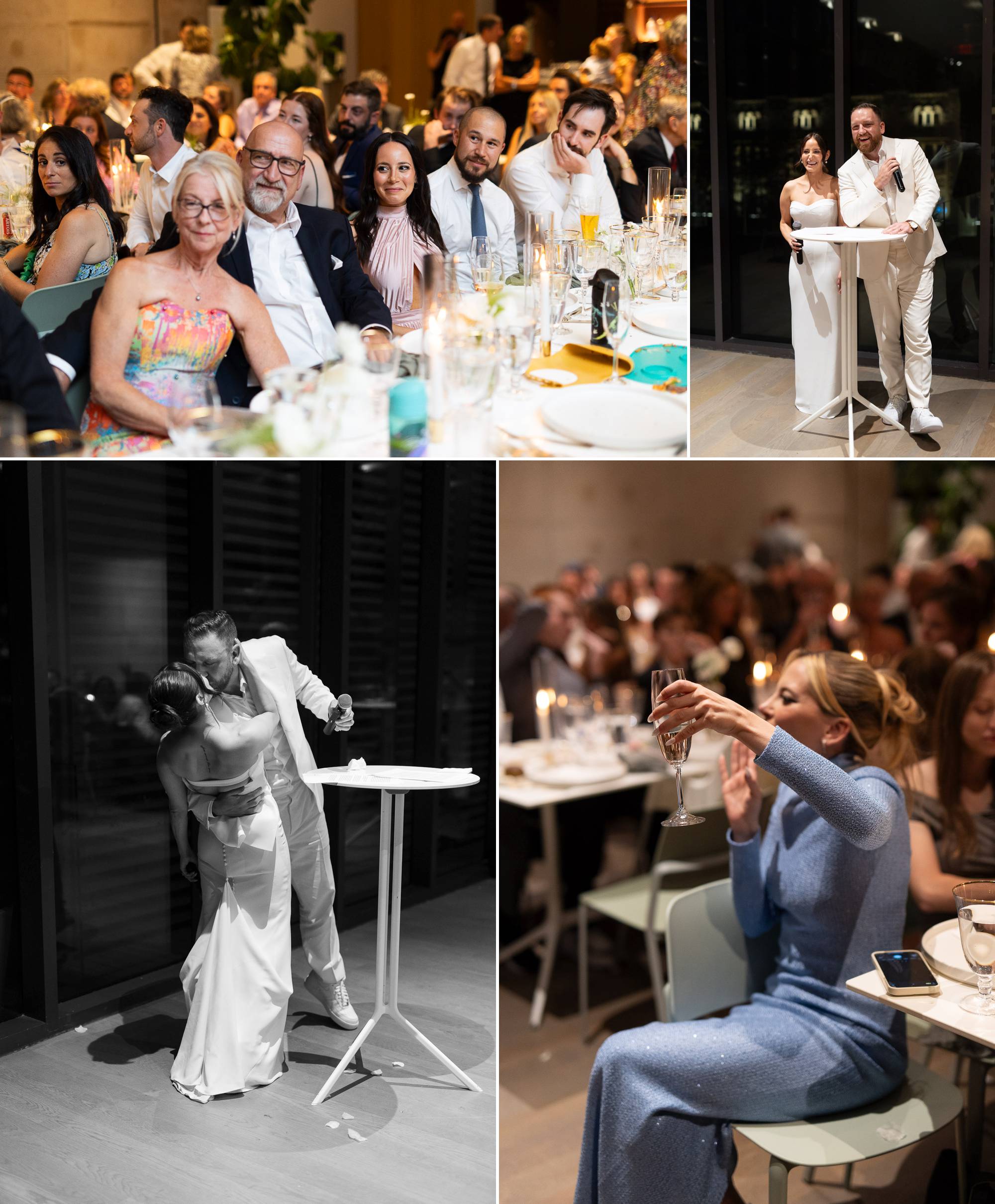 Bride and Groom Speech, Kiss, Zsuzsi Pal Photography, Jewish Wedding, Gardiner Museum, Toronto