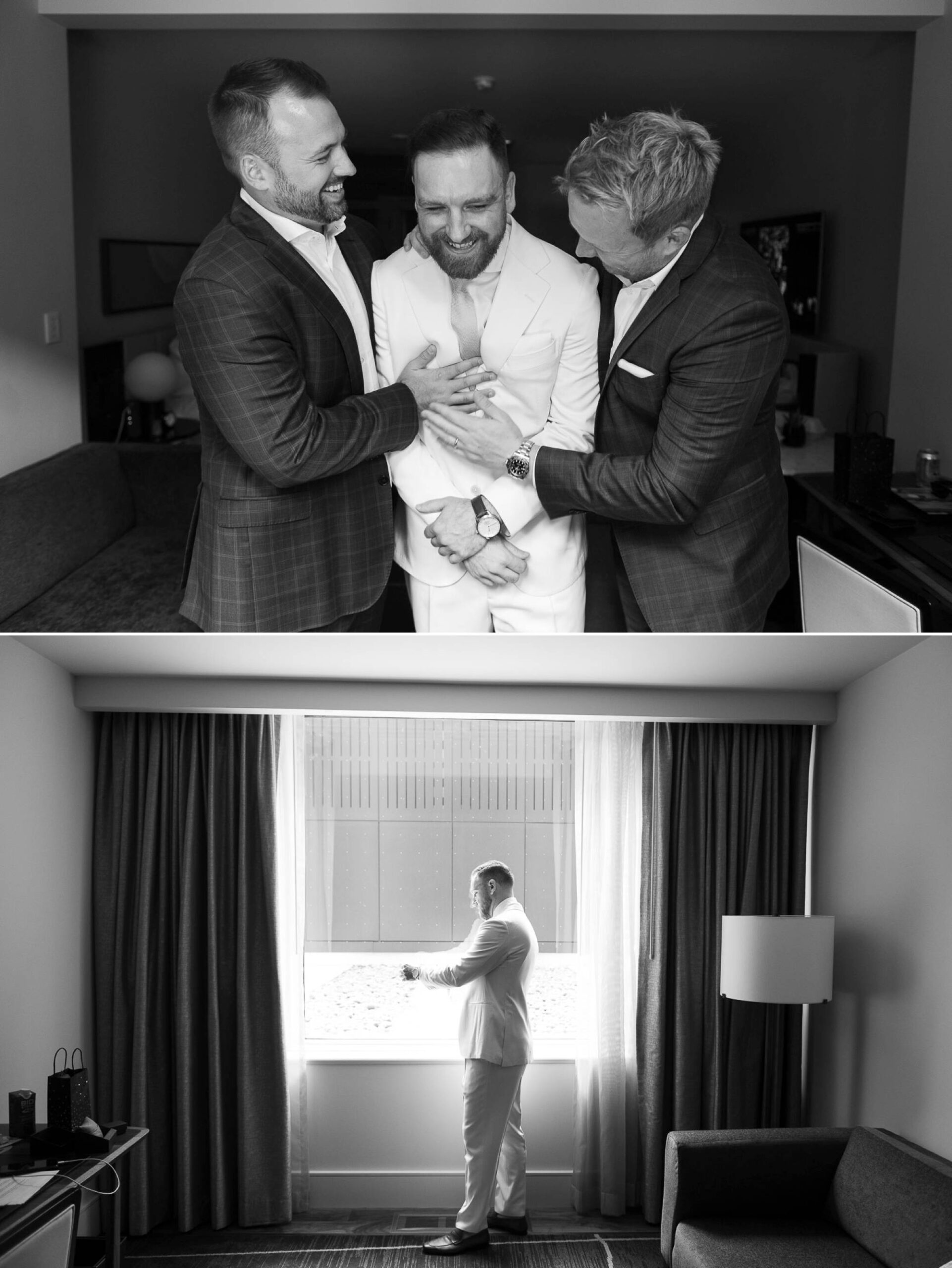 Toronto Jewish Wedding, Zsuzsi Pal Photography, Park Hyatt, Groom Prep