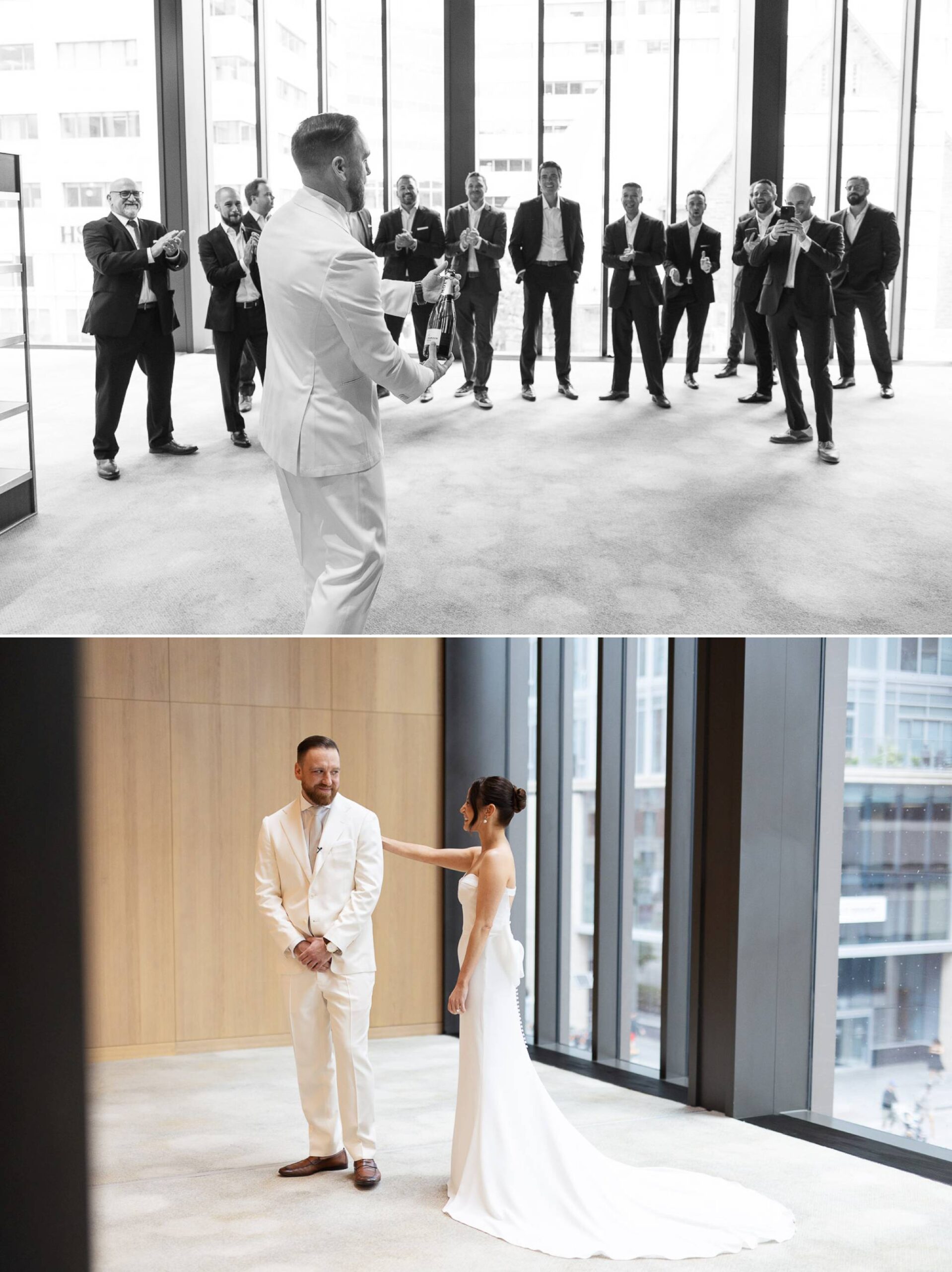 Toronto Jewish Wedding, Zsuzsi Pal Photography, Park Hyatt, First Look